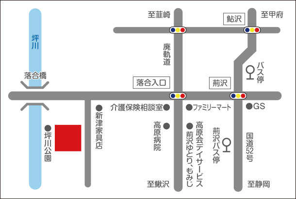 ハイランドホーム若草寺部地図