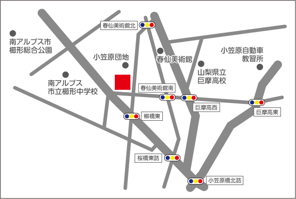 ハイランドホーム若草寺部地図