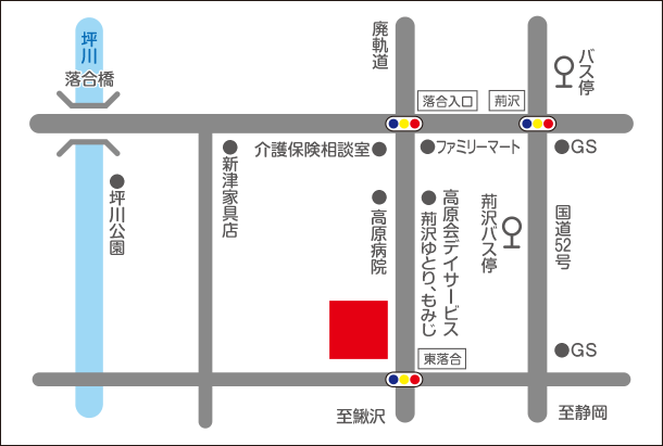 ハイランドホーム甲西落合地図