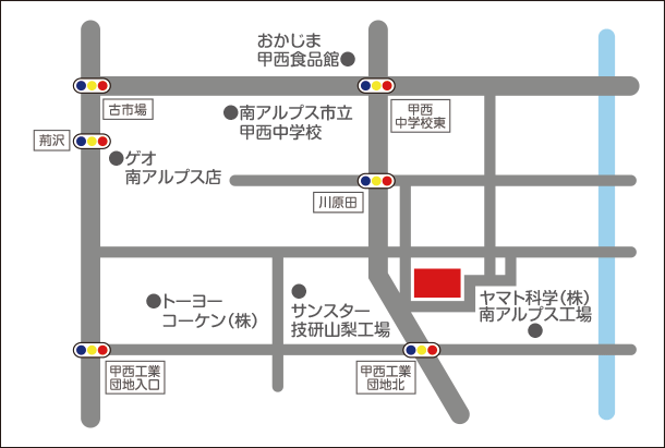 高原会ショートステイ甲西宮沢地図